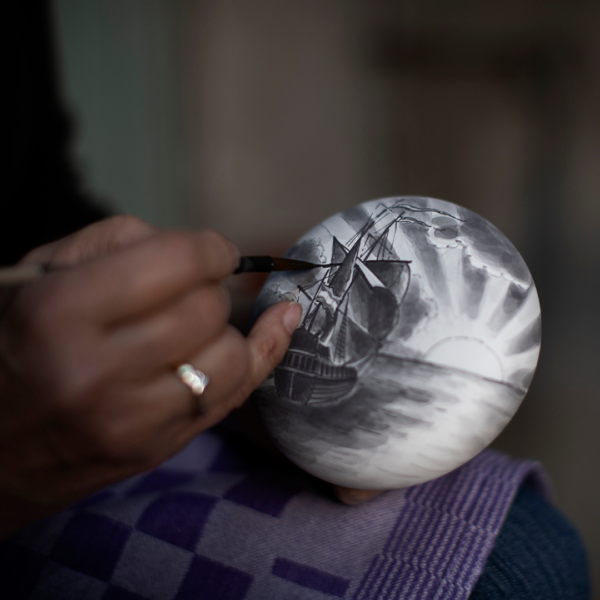 Royal Delft Memento Blue Pebble Sailing