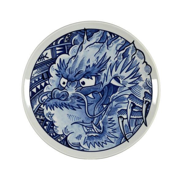 royal delft Plate Tribal Dragon