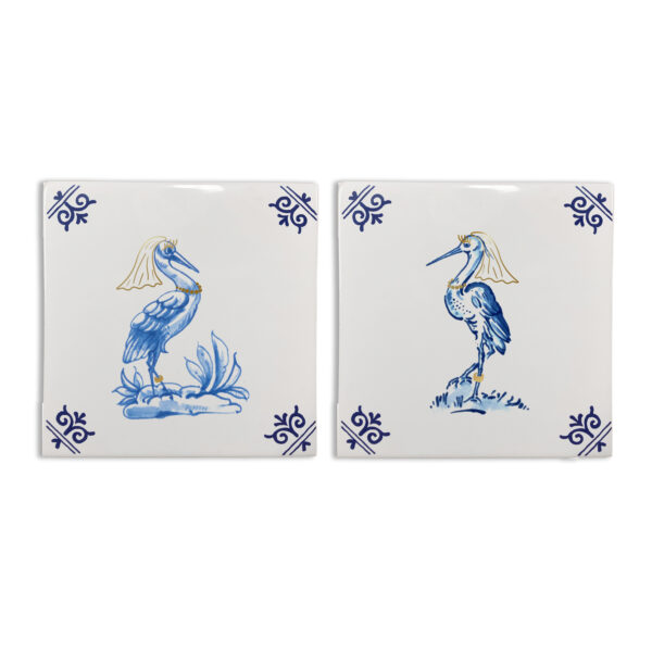 royal delft Set bruid en bruid