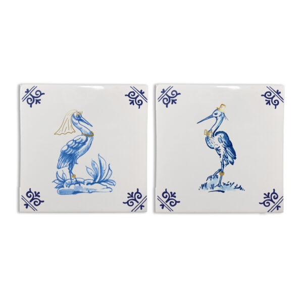 royal delft Set bruid en bruidegom