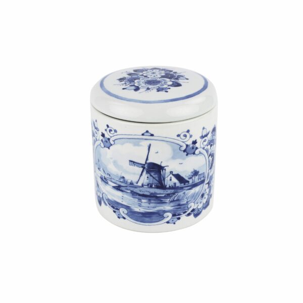 royal delft Stroopwafelpot molen