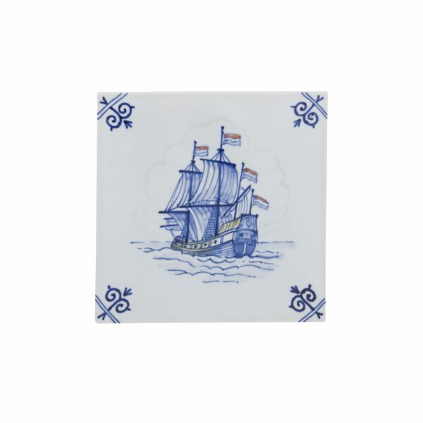 royal delft Tegel schip