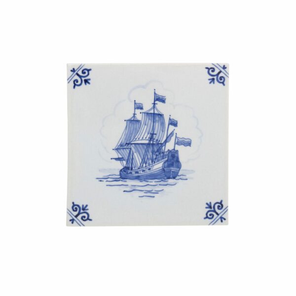 royal delft Tegel schip