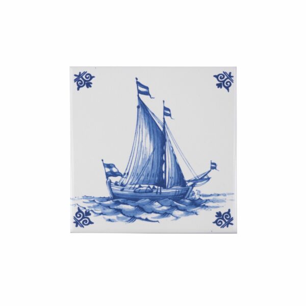 royal delft Tegel schip
