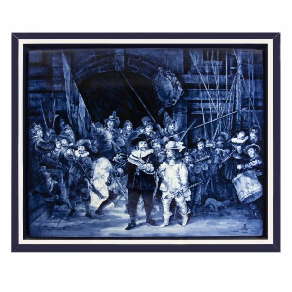 royal delft Tegelplaat Rembrandt Nachtwacht