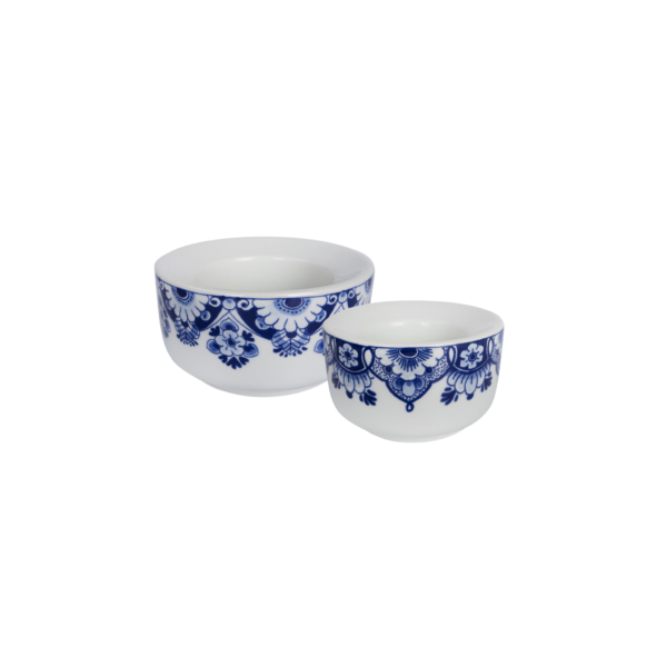 royal delft Theelichthouder set | Groot en klein
