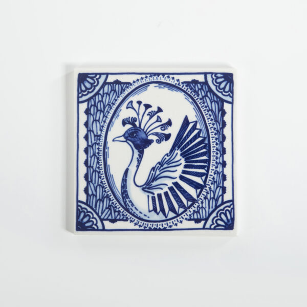 royal delft Tile Extinct Animals Dandelion Cranes