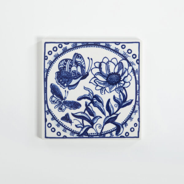 royal delft Tile Extinct Animals Mimic Moth
