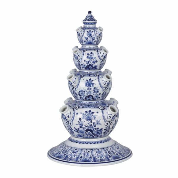 royal delft Tulpenpiramide rond bloem