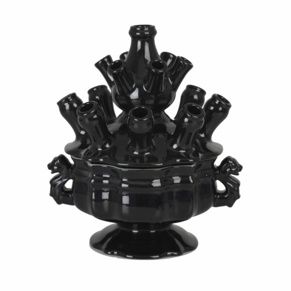 royal delft Tulpenvaas zwart