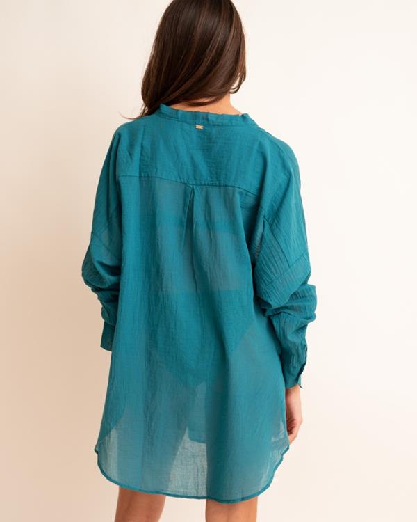 Sam Friday Beach Shirt Lagoon