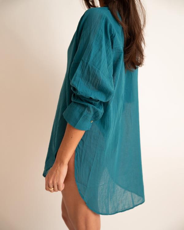 Sam Friday Beach Shirt Lagoon