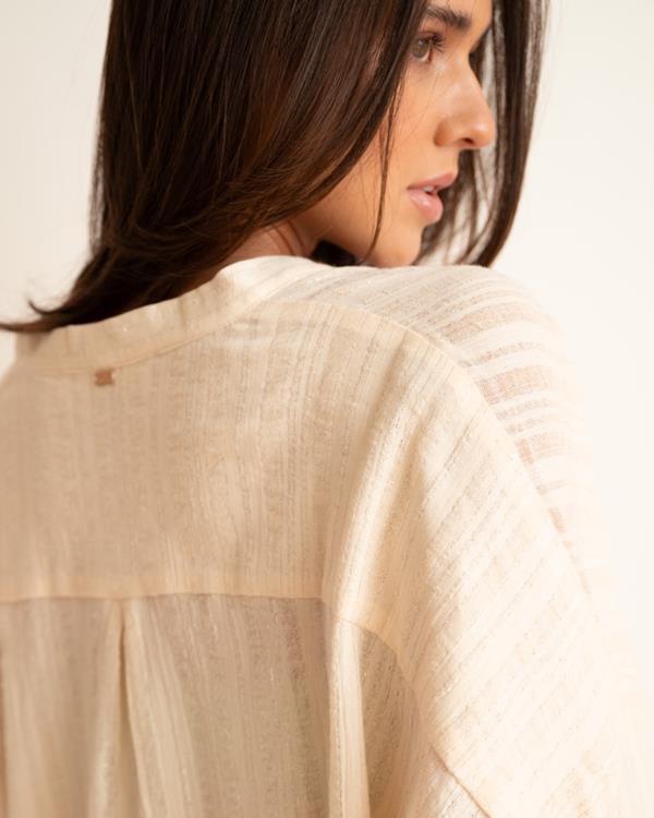 Sam Friday Beach Shirt Lurex Sand