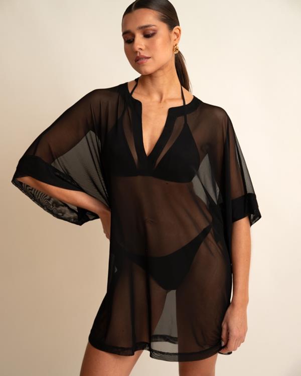 sam friday Beach Tunic Black