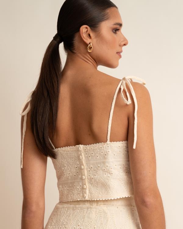 Sam Friday Broderie Cami Sand