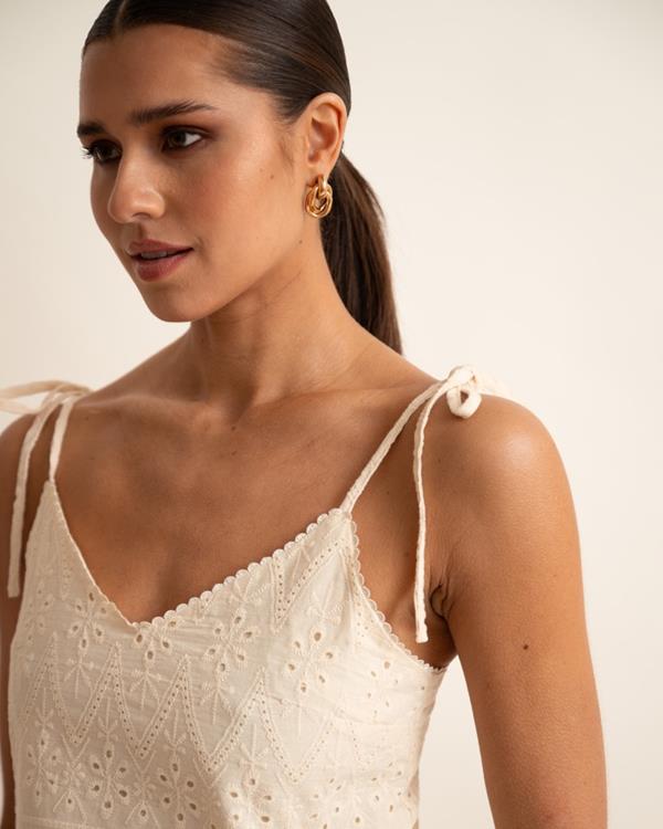 Sam Friday Broderie Cami Sand