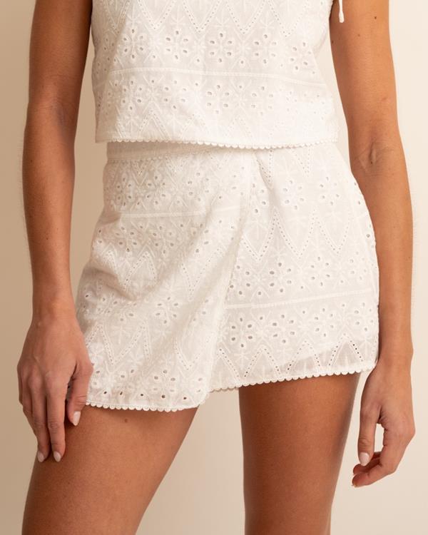 sam friday Broderie Skort Offwhite