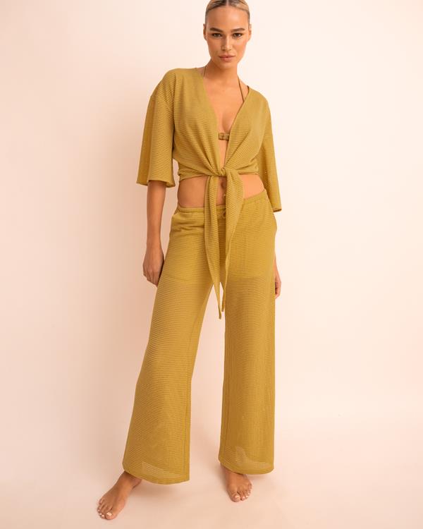 sam friday Crochet Pants Olive