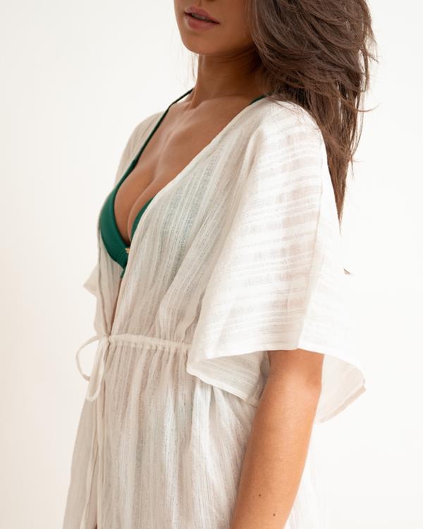 Sam Friday Kaftan Lurex Offwhite