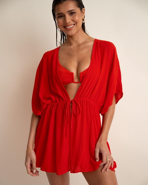 sam friday Kaftan Scarlet