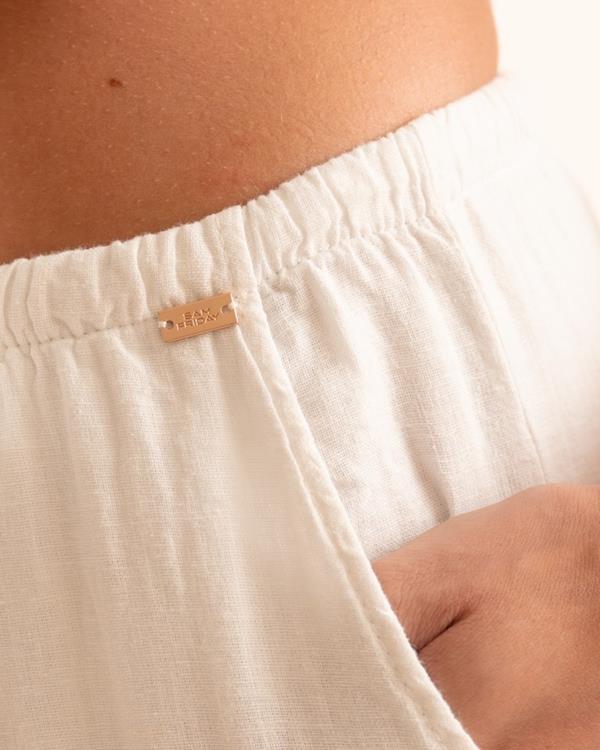 Sam Friday Linen Pants Offwhite