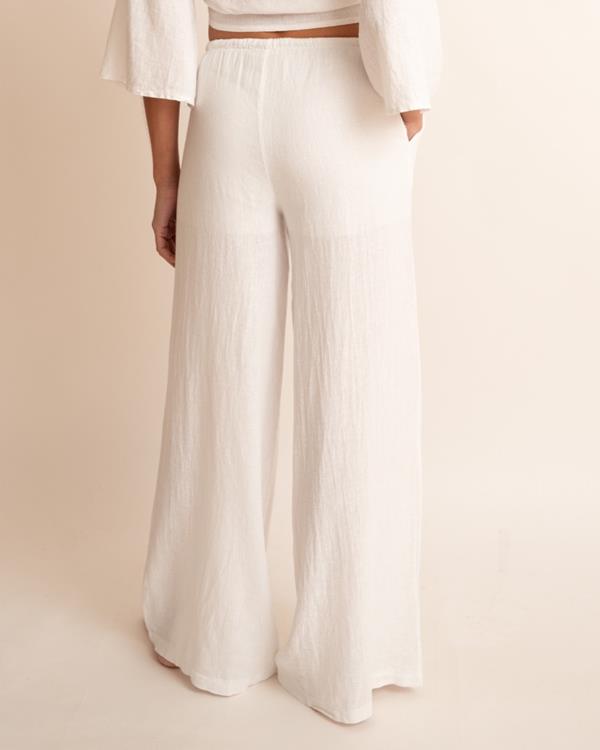 Sam Friday Linen Pants Offwhite