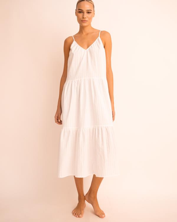 sam friday Midi Dress Crisp White