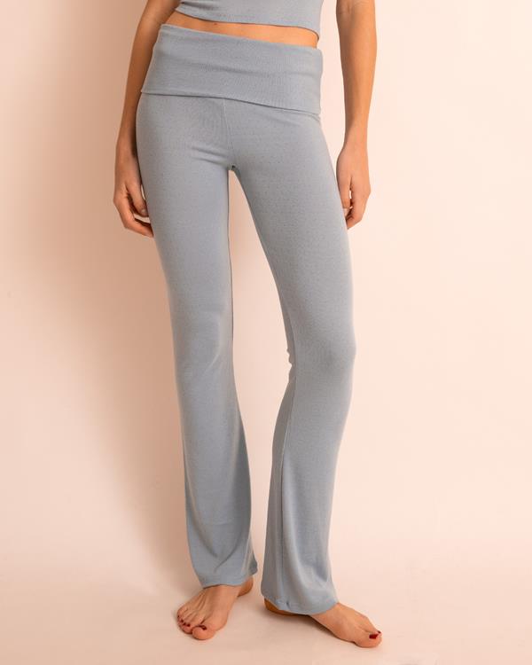 sam friday Pointelle Flare Soft Blue