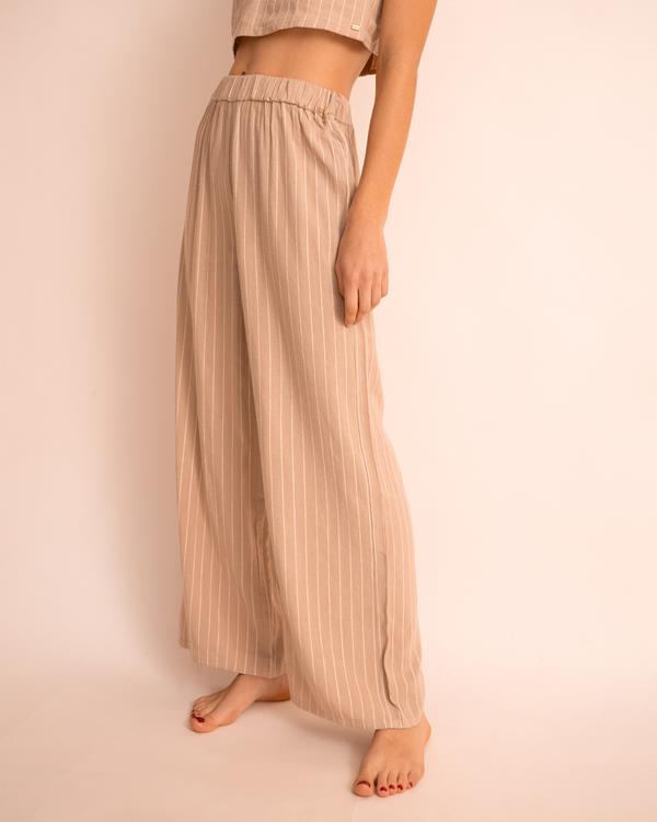Sam Friday Stripe Linen Pants Nougat