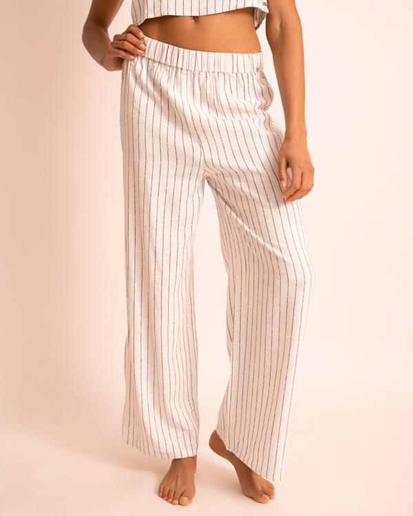 sam friday Stripe Linen Pants Pearl