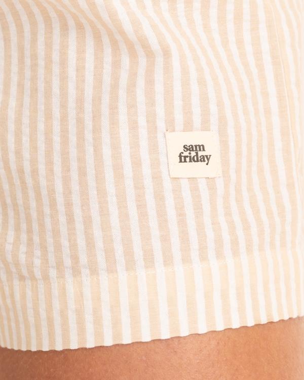 Sam Friday Stripe PJ Shorts Antique Stripe