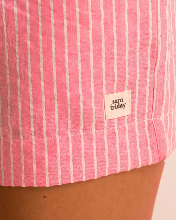 Sam Friday Stripe PJ Shorts Clover