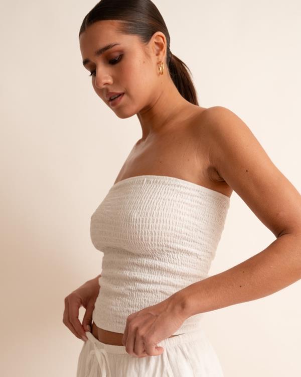 Sam Friday Tube Top Offwhite