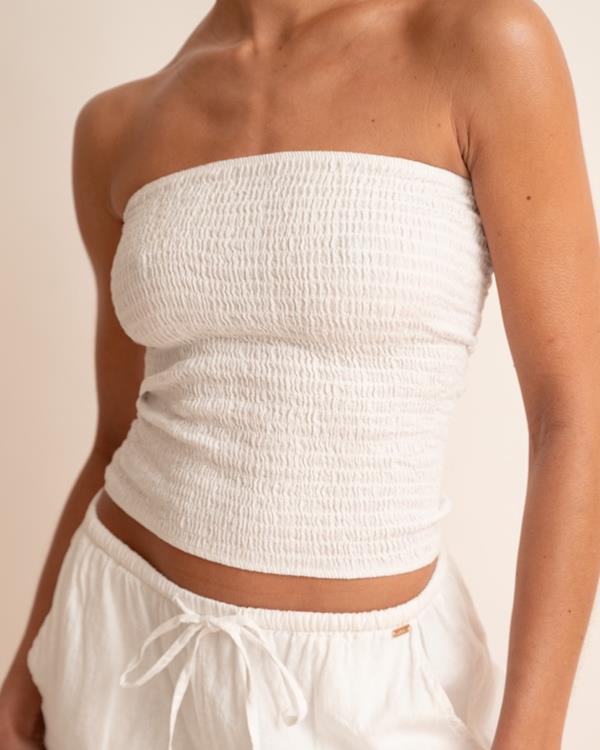 sam friday Tube Top Offwhite