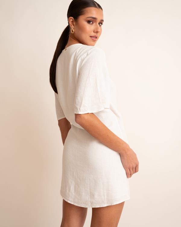 Sam Friday Wrap Dress Offwhite