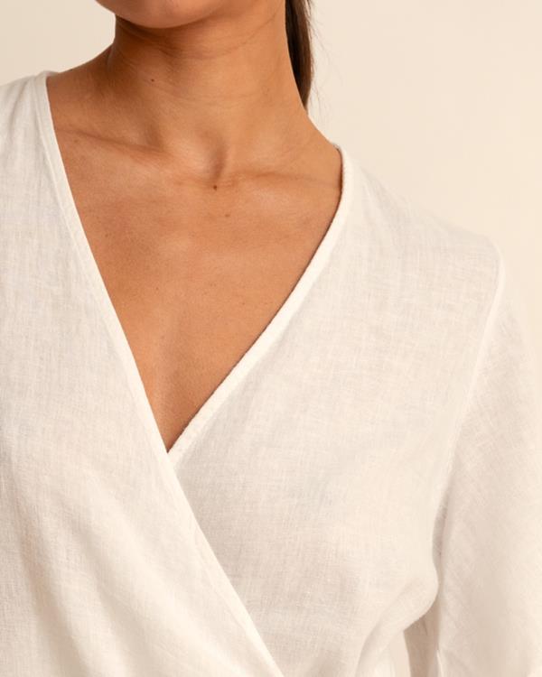 Sam Friday Wrap Dress Offwhite