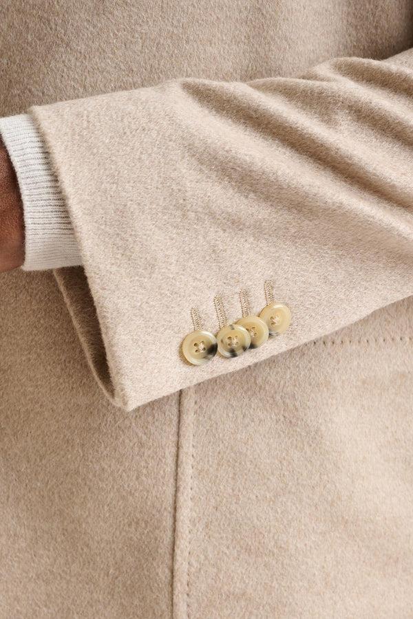 Scabal Brown 100% Cashmere Chelsea Shirt Jacket Zeus