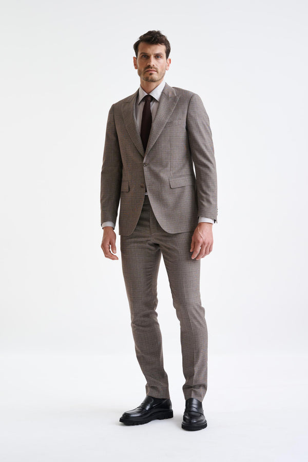 Scabal Brown Wool Super 100's Soho Jacket Lifestyle