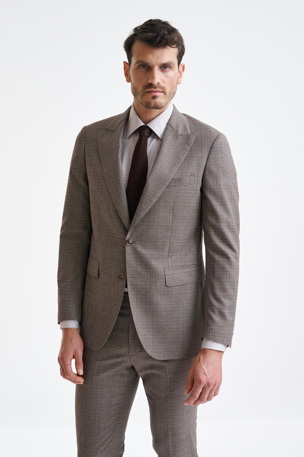 scabal Brown Wool Super 100's Soho Jacket Lifestyle