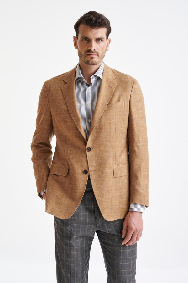 scabal Camel Wool & Silk Kensington Jacket Amalfi Trend
