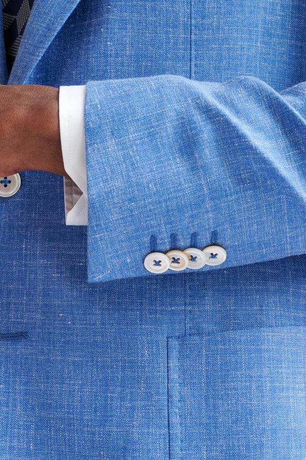 Scabal Light Blue Wool & Silk Soho Jacket Amalfi Trend