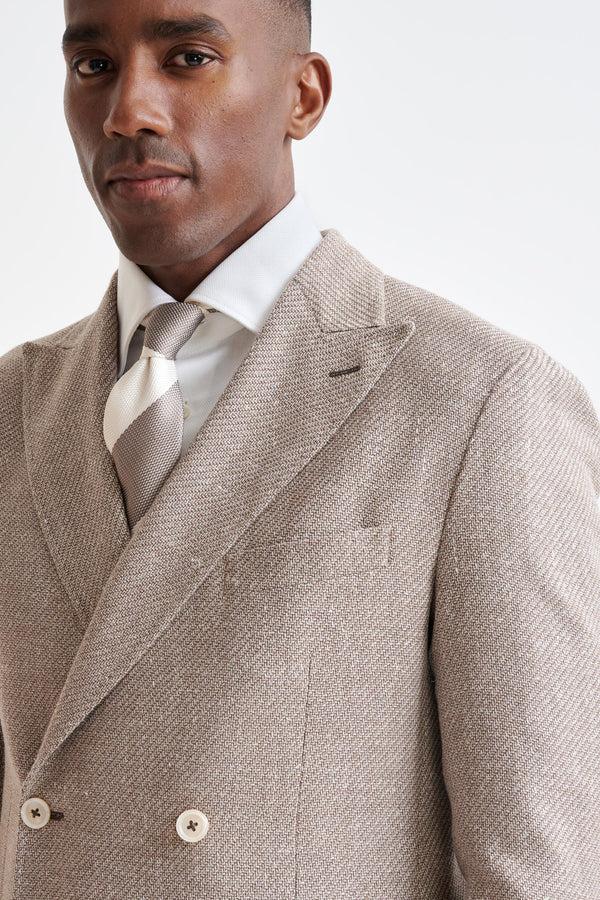 Scabal Light Brown Wool & Linen Kenton Jacket Amalfi Trend