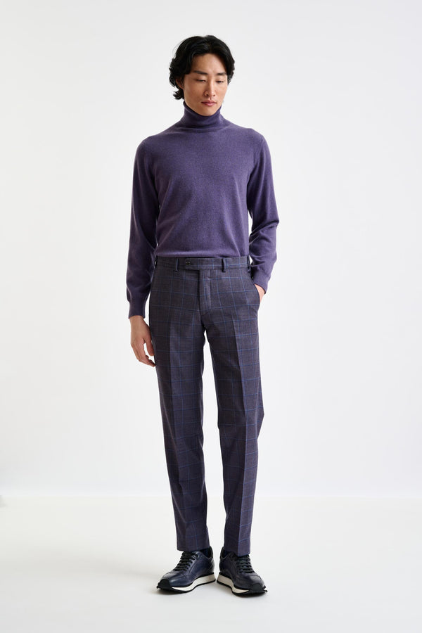 Scabal Light Purple Super 130's Wool Farley Trouser Hybrid
