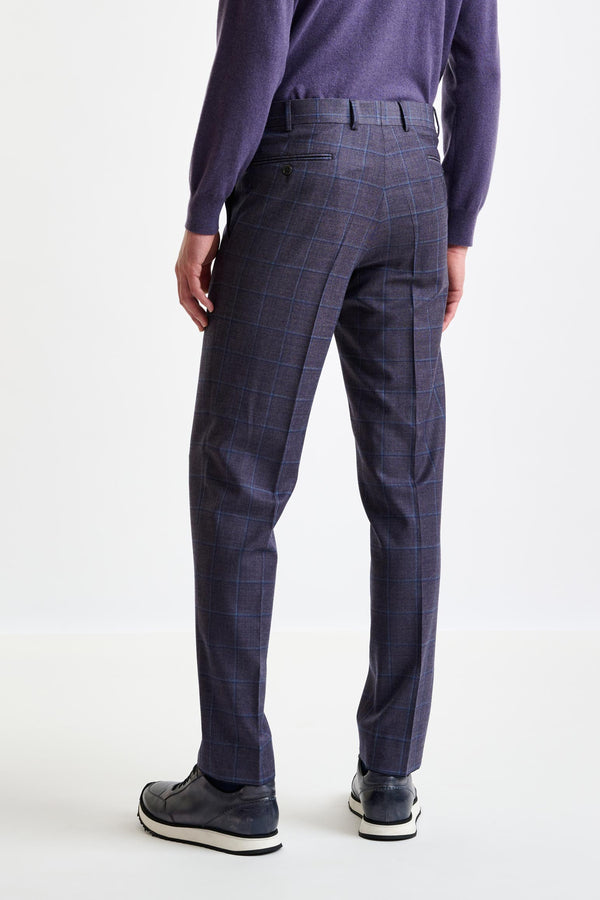 Scabal Light Purple Super 130's Wool Farley Trouser Hybrid