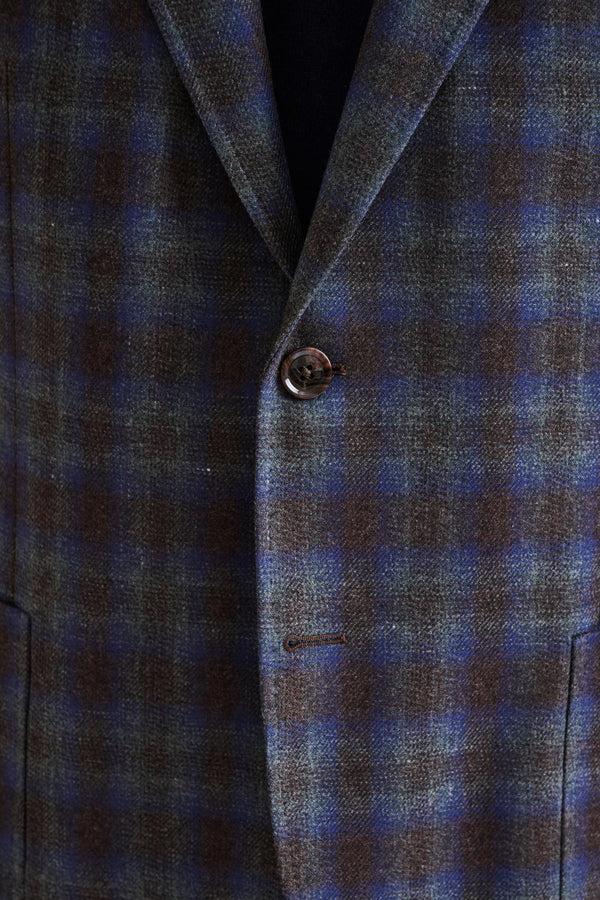 Scabal Medium Blue Wool & Cashmere Kenton Jacket Escape