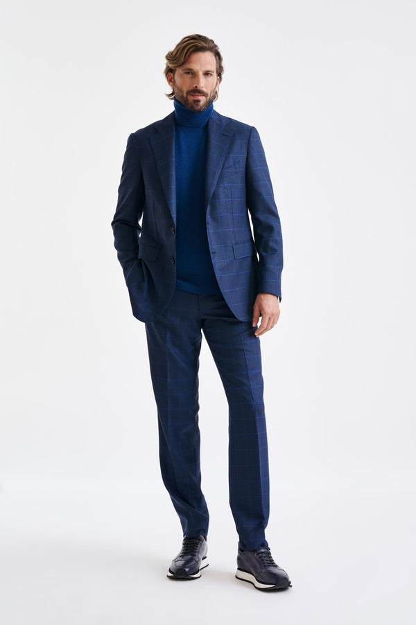 scabal Medium Blue Wool Soho Suit Savile Row Classics