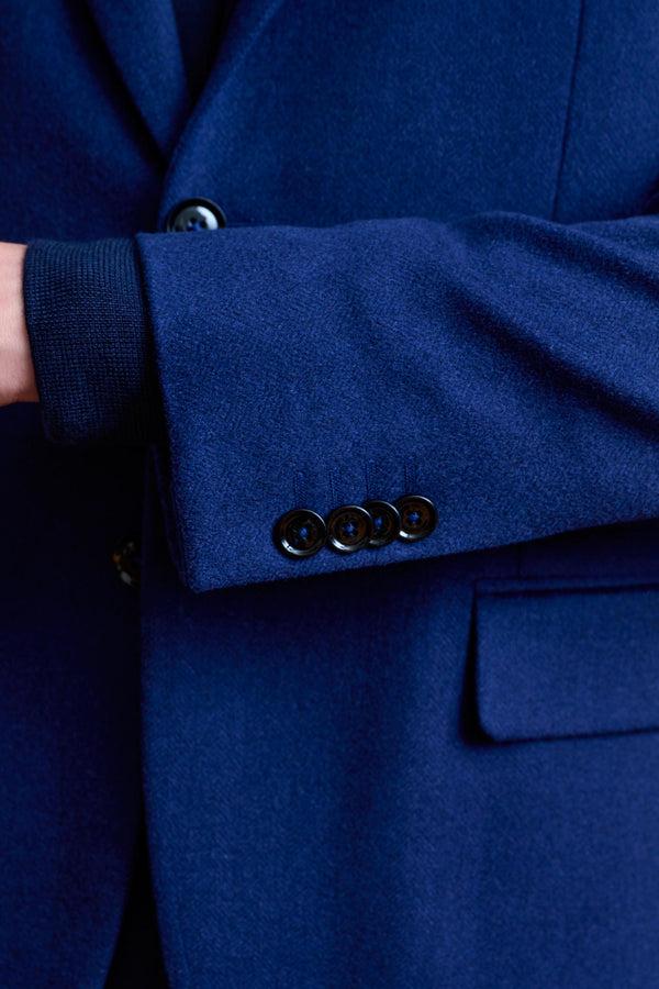 Scabal Navy Cashmere & Silk Kenton Jacket Beverly Hills