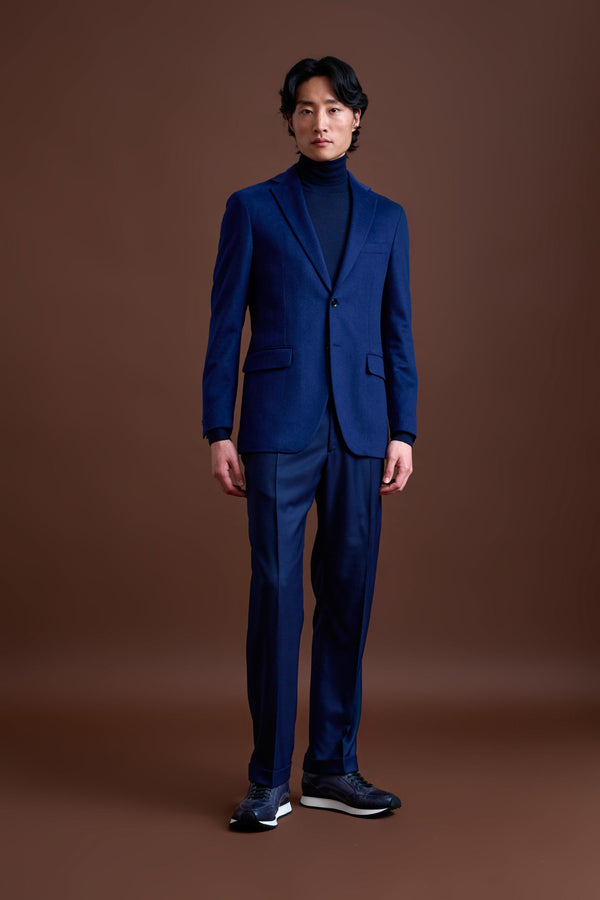 Scabal Navy Cashmere & Silk Kenton Jacket Beverly Hills