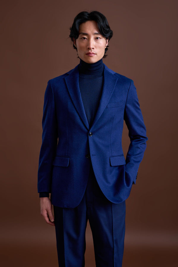 scabal Navy Cashmere & Silk Kenton Jacket Beverly Hills
