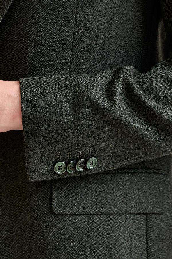 Scabal Olive Green Super 100's Wool Kenton Jacket Sonata